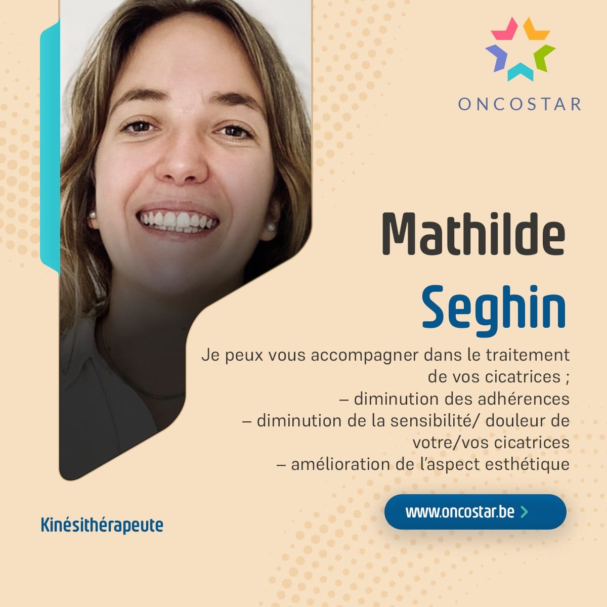 Mathilde Seghin : Kinésithérapeute Spécialisée dans le Traitement des Cicatrices