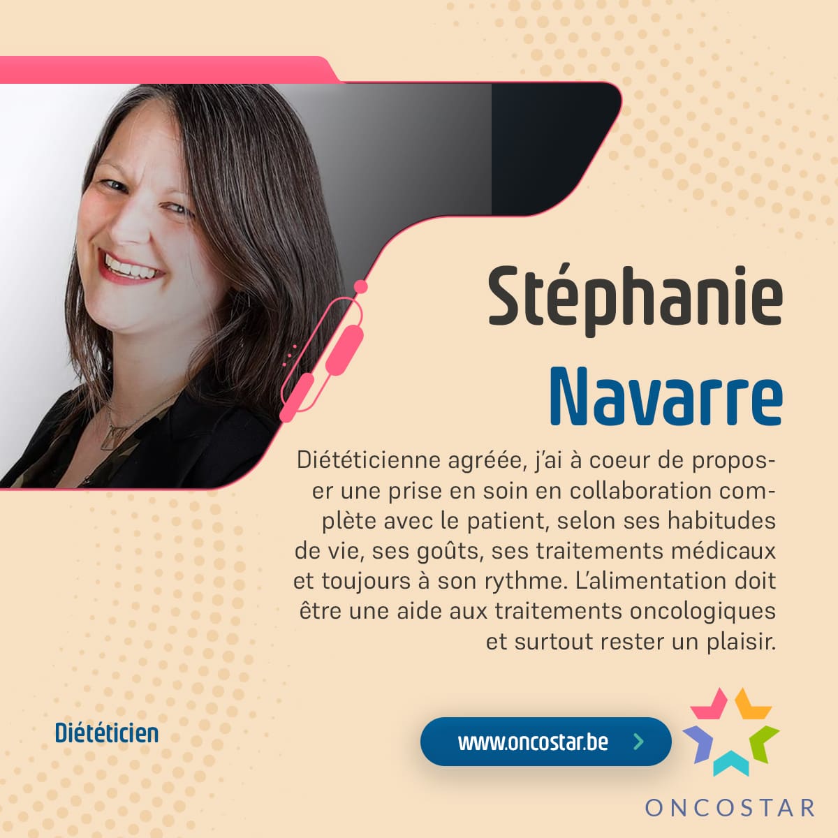 Stéphanie Navarre : Diététicienne Agréée en Oncologie
