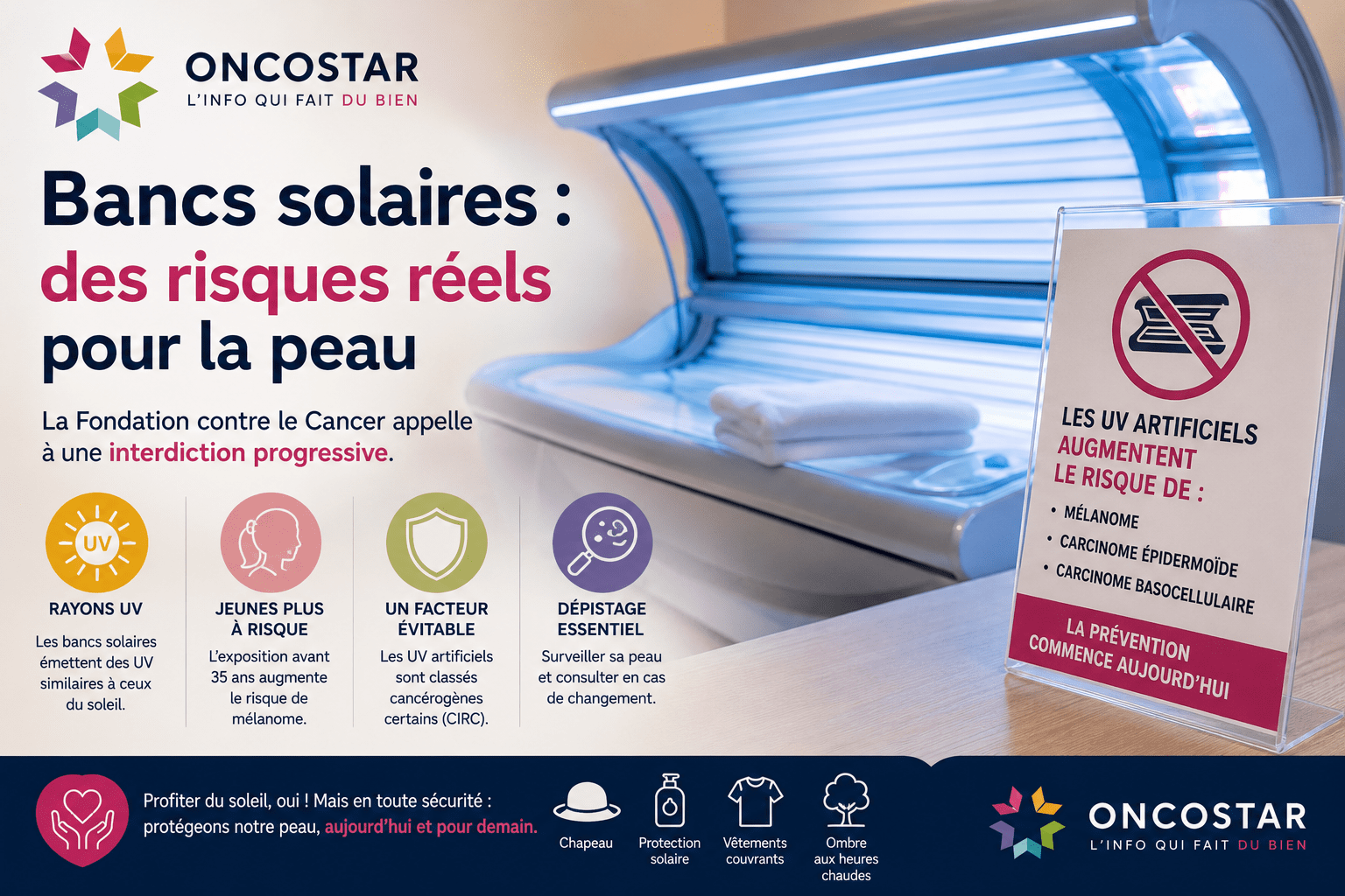 Bancs solaires : pourquoi la Fondation contre le Cancer demande leur disparition progressive