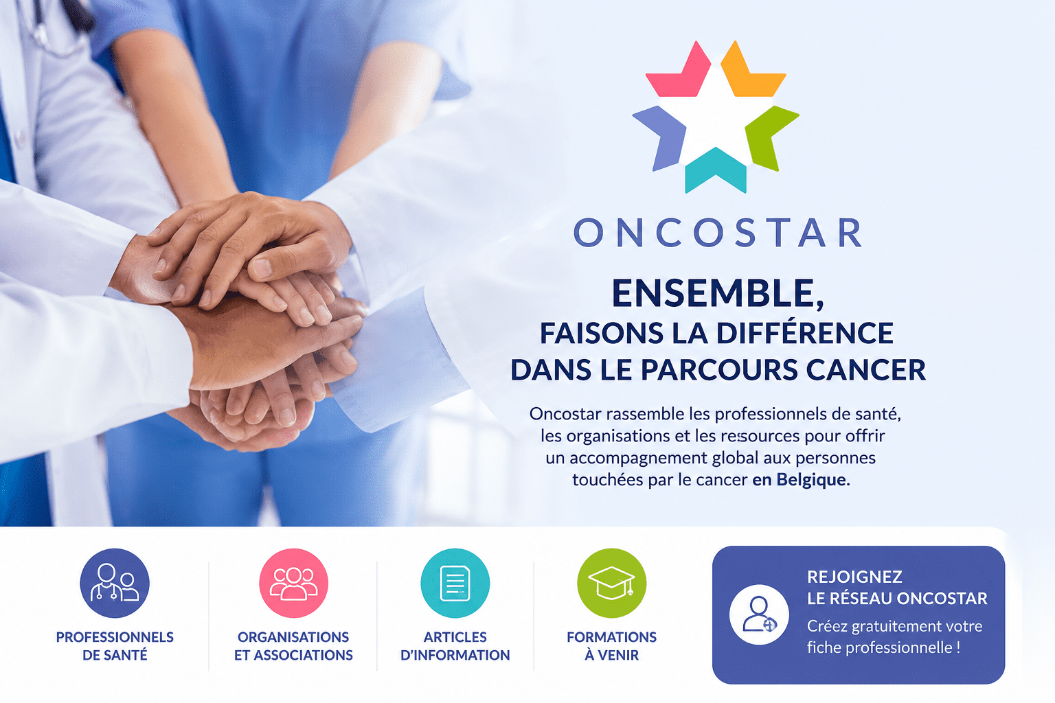 Pourquoi rejoindre Oncostar ? Parce qu&rsquo;un patient ne devrait jamais chercher seul.