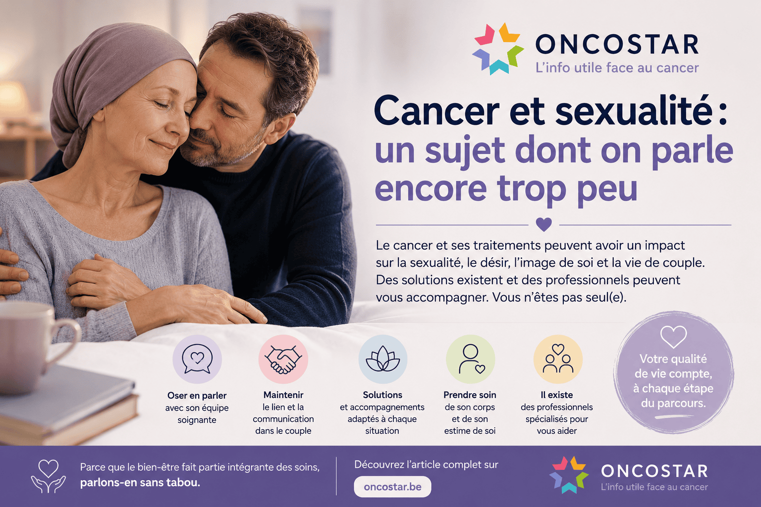 Cancer et sexualité : un sujet dont on parle encore trop peu