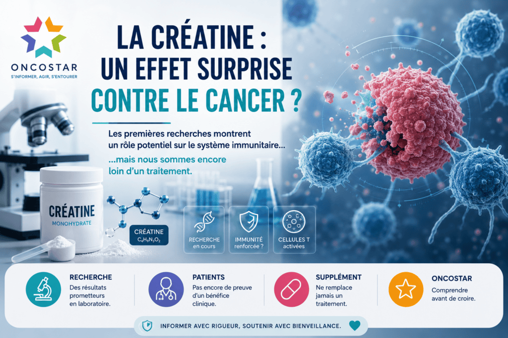 La créatine, un effet surprise sur le cancer ? Ce que montrent les nouvelles recherches