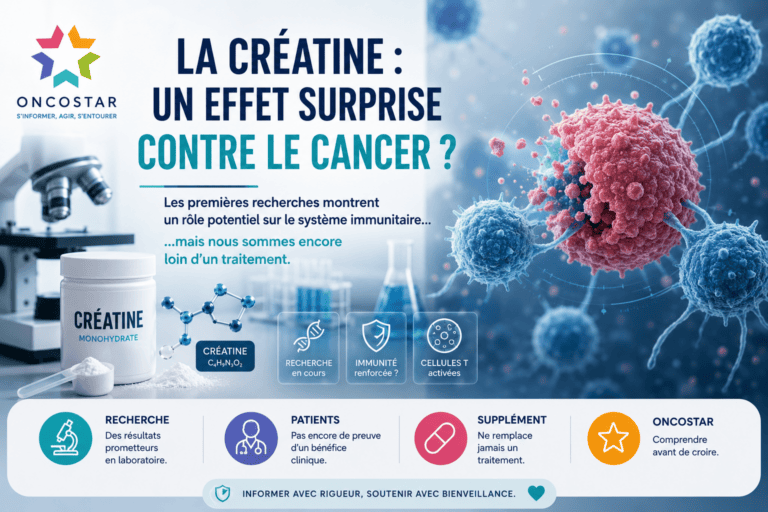 La créatine, un effet surprise sur le cancer ? Ce que montrent les nouvelles recherches